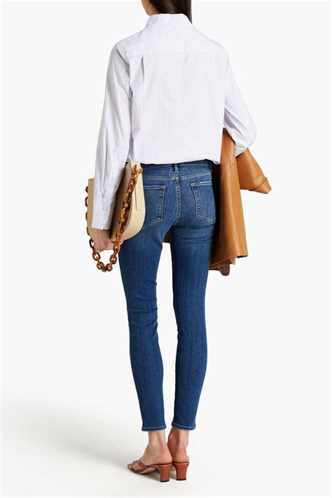 Frame Le Skinny De Jeanne Mid Rise Skinny Jeans The Outnet