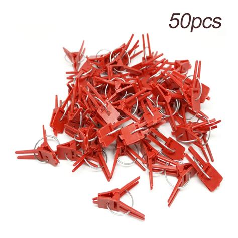 50pcs Plastic Grafting Clips Graft Clip Garden Plant Clamp Support