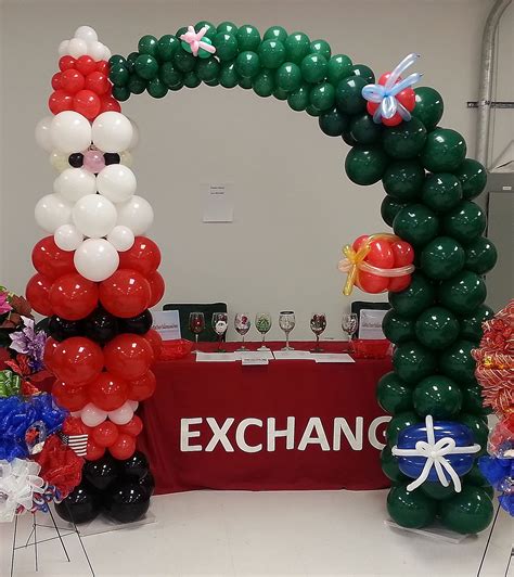 Holiday Ideas Santa Balloon Arch With Presents Balloon Decorations