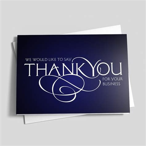 Business Thank You Scroll Thank You Greeting Cards By Cardsdirect