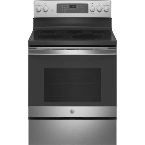 Ge® Jb735spss Free Standing Electric Convection Range With No Preheat