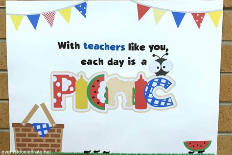 Teacher Appreciation Week Picnic Theme