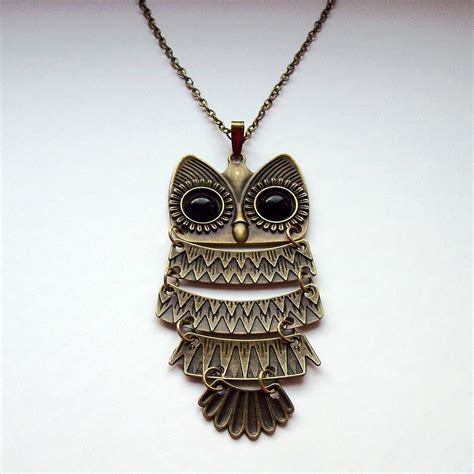 Bronze Owl Necklace By Lucky Roo