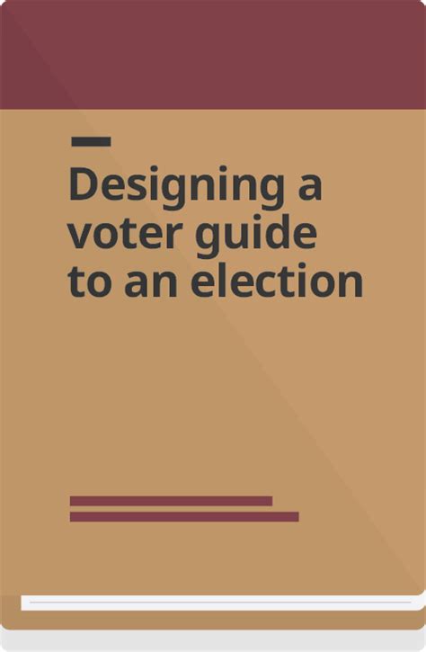 Voter Education Center For Civic Design