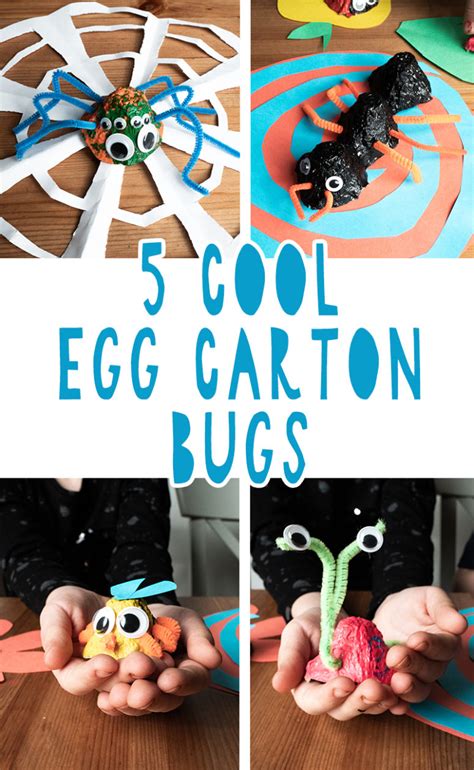 Superb Craft 5 Cool Diy Egg Carton Bugs Shelterness