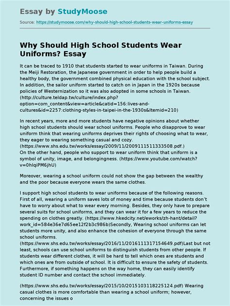Should Students Wear Uniforms In School Blog About Writing Essay