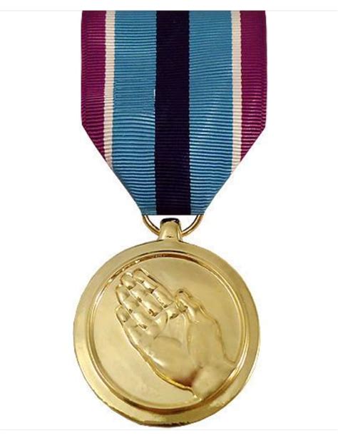 Vanguard Full Size Medal Humanitarian Service 24k Gold Plated