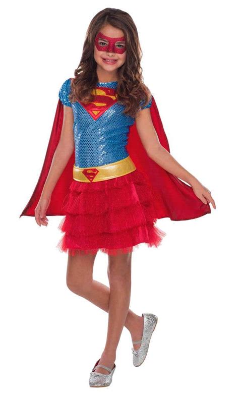 Sequined Supergirl Kids Superhero Costume Girls Costumes