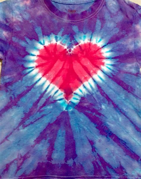 Heart Tie Dye Tye Dye Patterns Colorful Heart Tye Dye