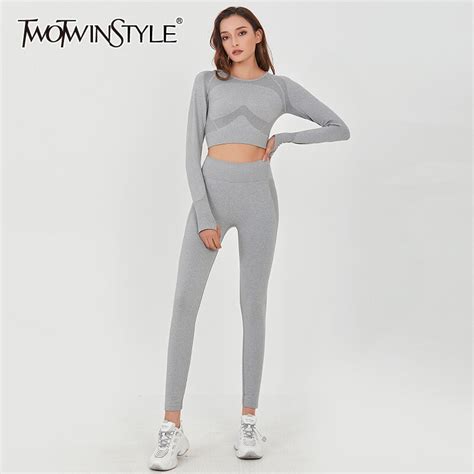 Twotwinstyle Slim Hollow Out Suit For Women O Neck Long Sleeve Short