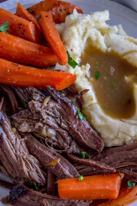 Here's how to make this perfect recipe for a cold winter night or when feeding a crowd. Easy Fall-Apart Crock Pot Roast (Slow Cooker) - The Food ...