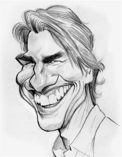 Tom Cruise Caricatures Caricature Drawing Celebrity