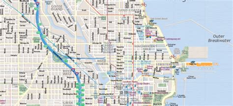 Map Of Chicago Interactive And Printable Maps Wheretraveler