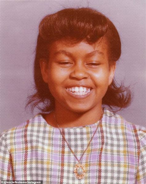 Michelle Obama Shares Rare Childhood Photo Daily Mail Online