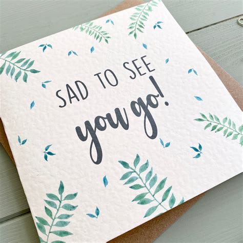 Sorry Youre Leaving Sad To See You Go New Job Etsy