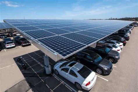 Covering Parking Lots With Solar Panels Providing Shade And