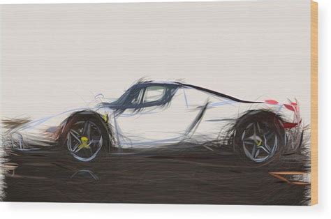 It is said that enzo ferrari, who was once the pilot of the alfa romeo team, has taken the logo from the aeroplane fuselage of count francesco baracca who was an ace pilot of the italian air force. 5 ferrari enzo draw carstoon concept Wood Print by CarsToon.com Bring this artwork to life with ...