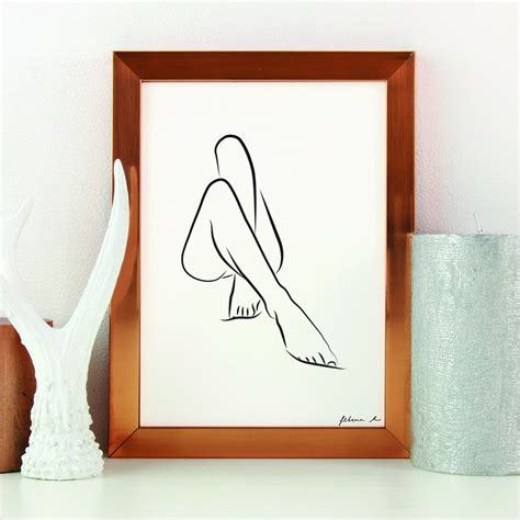 Sensual Woman Legs Woman Nudity Nude Printable Poster Sexy Etsy