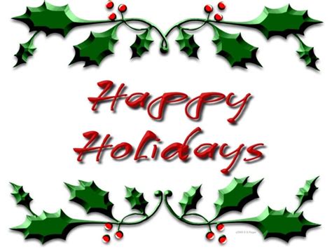 Happy Holidays Clip Art Free Clipart Best