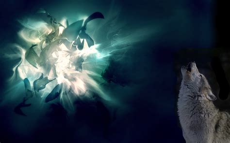 Abstract Howling Wolf Abstract Wolf Hd Wallpaper 3d And Abstract