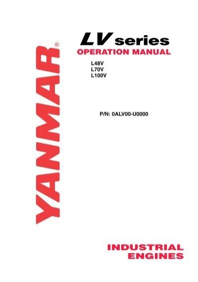 Lv Series Operation Manual L48v L70v L100v Yanmar