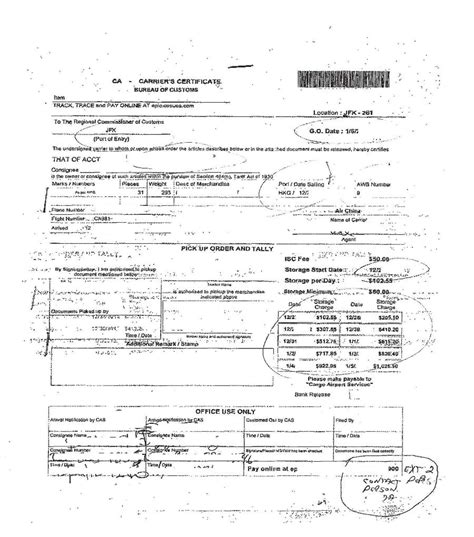 Air Waybill Customs Clearing Custom Broker Chb Importing