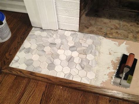 Love This Hex Tile Hearth Home Decor Inspiration Living Room