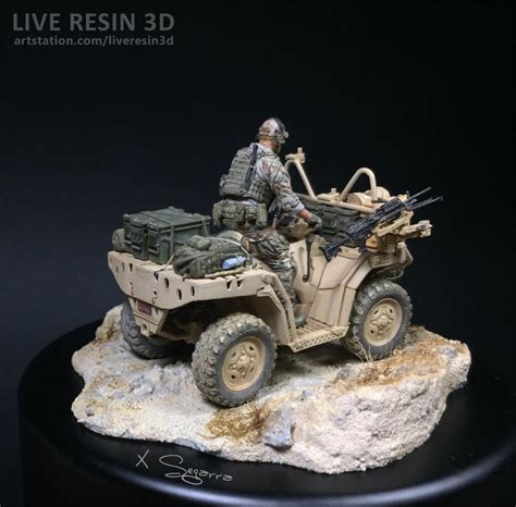 Artstation Avt Soldier Colored Printed Model Live Resin 3d