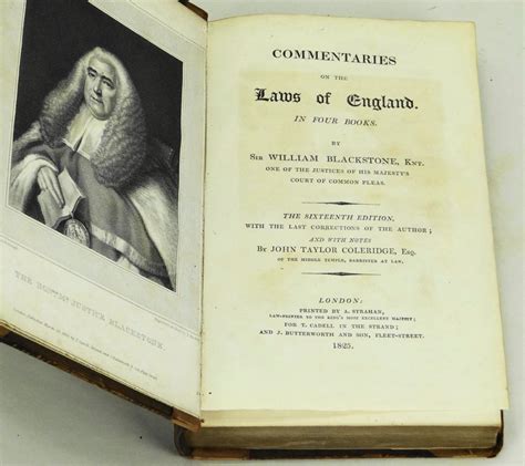 Commentaries On The Laws Of England In Four Books By John Taylor