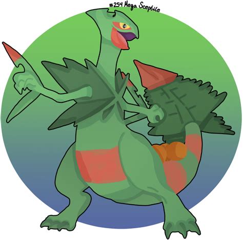Drawing The Pokedex 254 Mega Sceptile By Midnightlimes On Deviantart
