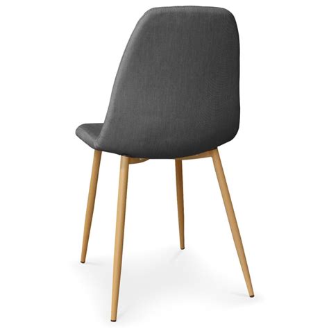En conclusion, disons que les chaises scandinaves sont des meubles assez chics qui. Chaises scandinaves Karl Tissu Gris - Lot de 4 pas cher ...