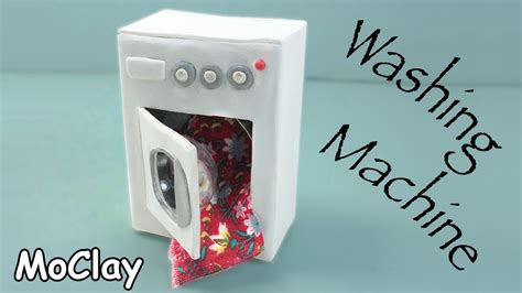 Diy Dollhouse How To Make A Miniature Washing Machine Youtube