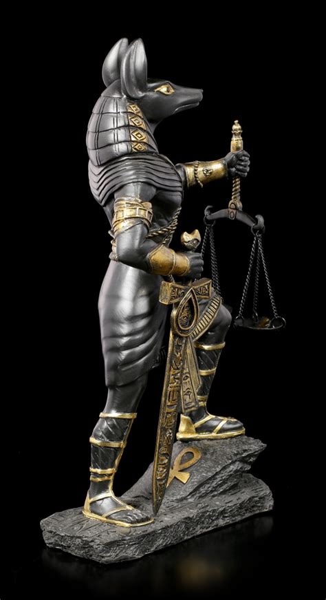anubis krieger figur mit waage schwarz gold Ägypten gottheit mythologie deko ebay