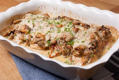 Ovenschotel Met Kip En Champignonroomsaus Baked Eggplant Eggplant