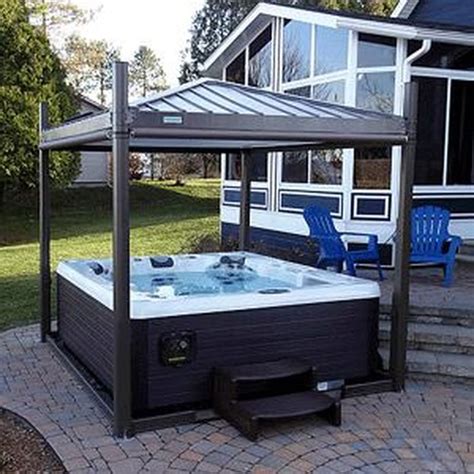 Diy hot tub cover find and save ideas about tub cover on doubledeckerdiy. 25 Most Mesmerizing Hot Tub Cover Ideas for Ultimate Relaxing Time - GODIYGO.COM