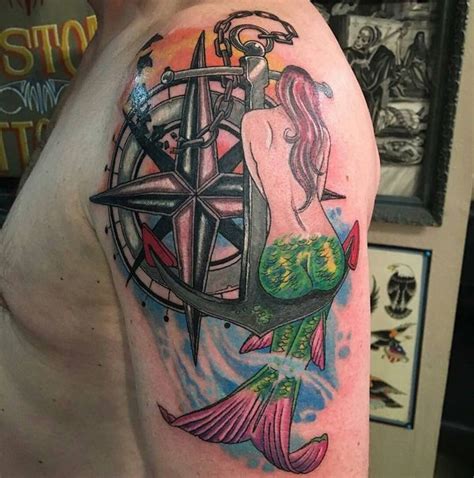 120 Best Compass Tattoos For Men Compass Tattoo Design