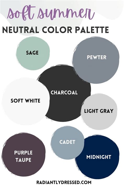 Neutral Wardrobe Colors 12 Palettes Of Neutral Colors In 2022 Soft
