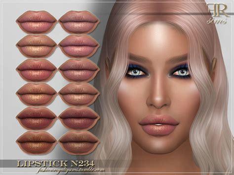 Frs Lipstick N234 By Fashionroyaltysims At Tsr Sims 4 Updates