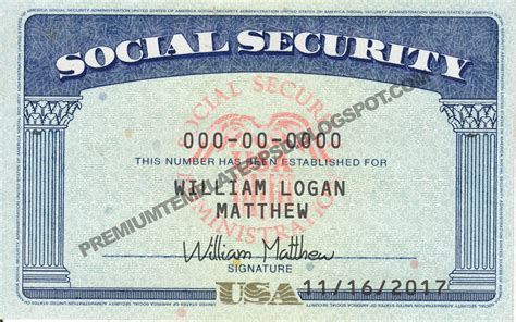 Social Security Card Template Front And Back Portal Tutorials
