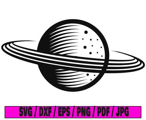 Planet Svg Earth Svg Space Svg Planet Outline Svg Saturn Svg Etsy