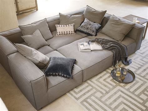 Coburn Six Piece Pit Sectional | Arhaus Furniture Perfect lounger for