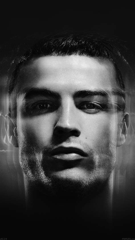Hc34 Cristiano Ronaldo Amazing Face Rocks Soccer