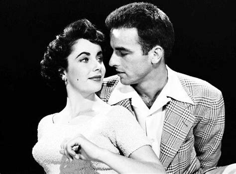 Elizabeth Taylor And Montgomery Clift In A Publicity Photo For A Place In