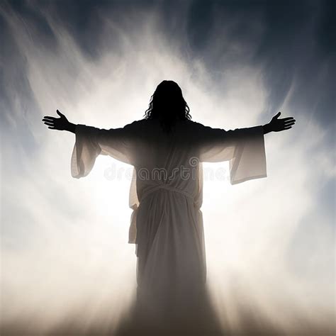 Easter Savior Jesus Christ A Moving Image Of Christ With Arms Wide