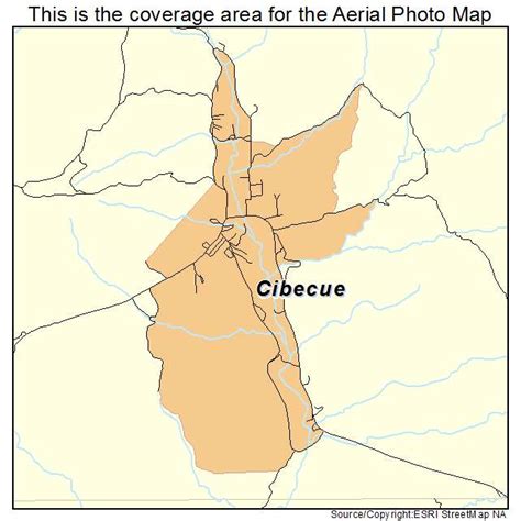 Aerial Photography Map Of Cibecue Az Arizona
