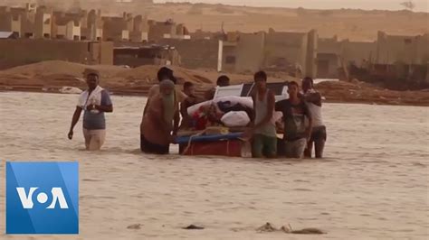 Libya Floods Displace Thousands Youtube