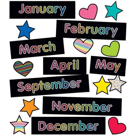 Just Teach Months Of The Year Mini Bulletin Board Set Cd 110431