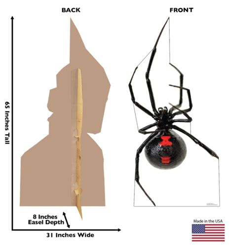 Black Widow Spider Giant Lifesize Cardboard Standup Standee Cutout