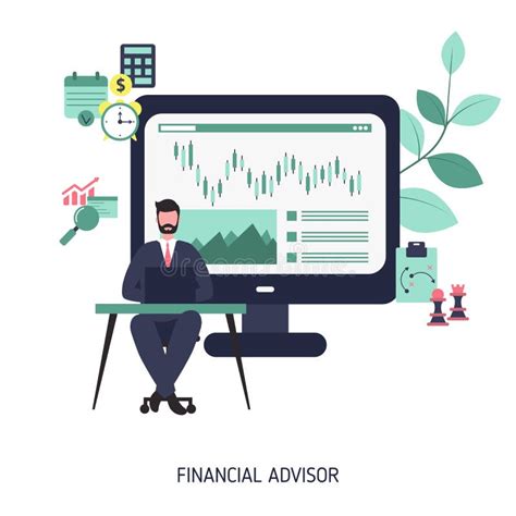 Financial Advisor Vector Concept Stock Vector Illustration Of