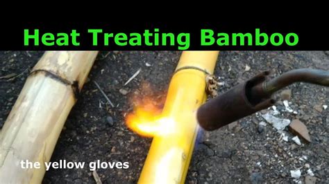 How to heat treat bamboo to last longer - YouTube